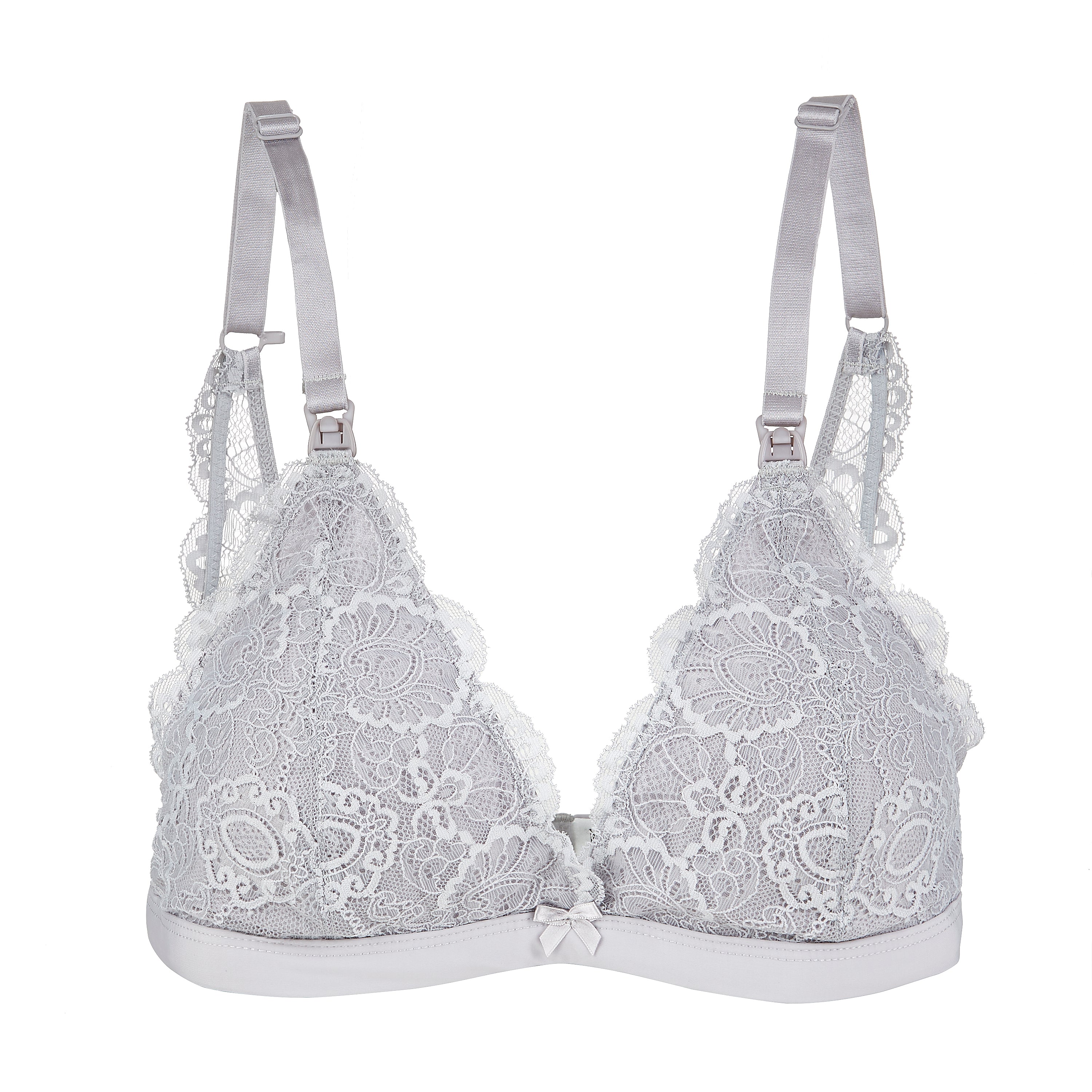 Buy online Grey Lace Lette Bra from lingerie for Women by