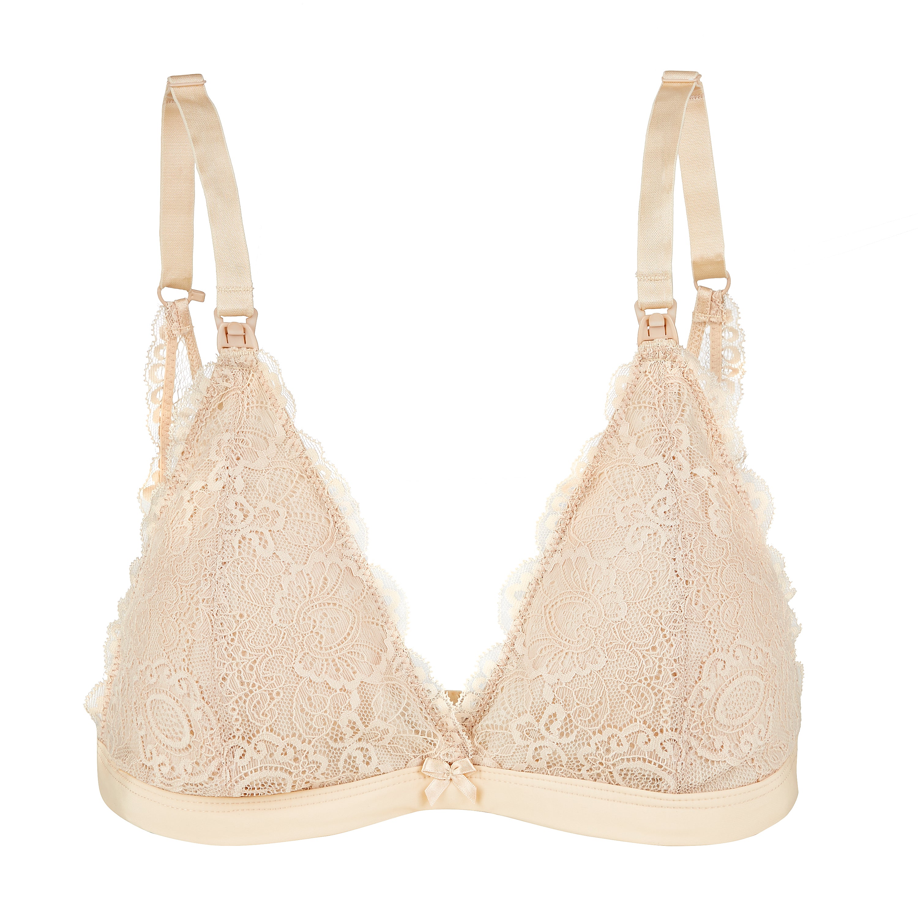 Natori Beige Nude Nursing Bra Underwire Lace Wired Unlined Womens Size 38C  - $15 - From Hannah