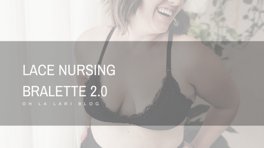 Our New Nursing Lace Bralette 2.0