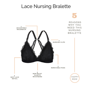 Nursing Bralette 2.0 Bundle (Black-Nude)