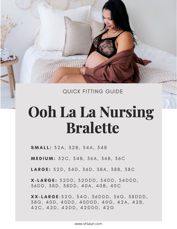 Ooh La La Nursing Bralette (Black/Nude)