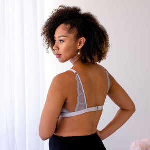 standard setting nursing bralette grey oh la lari